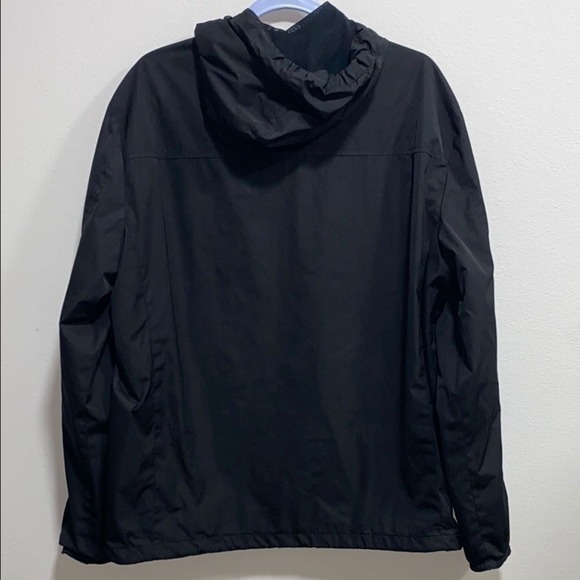 Calvin Klein Black Hooded Windbreaker Jacket Men's L – Water-Resistant - Picture 4 of 11
